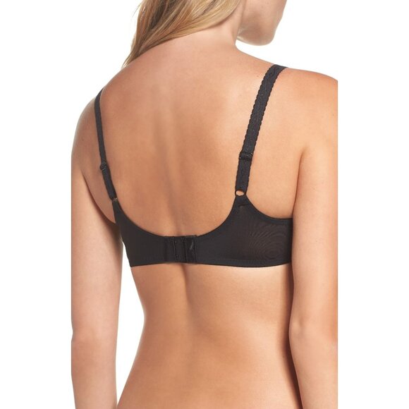 🆕 WACOAL Simple Shaping Minimizer Underwire Unpadded Bra 36DDD Black #857109 - Picture 2 of 11